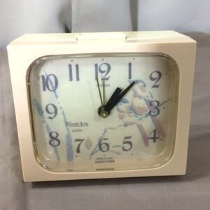 Vintage 60s Westclox Distinction II Drowse Dialite Alarm Clock Bird Design Works